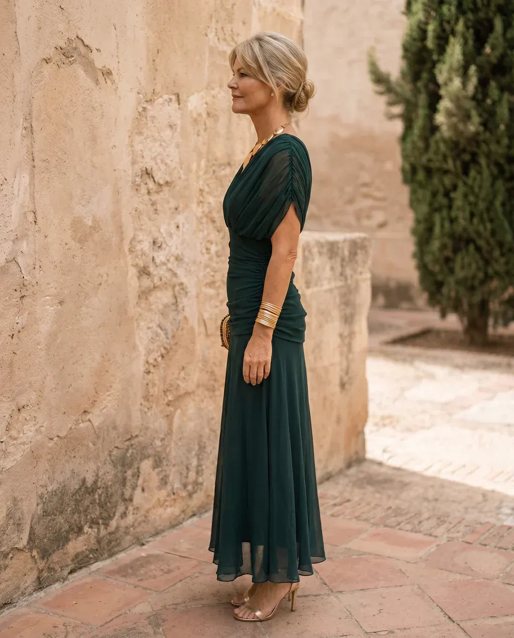 Naomi Mesh Maxi Dress