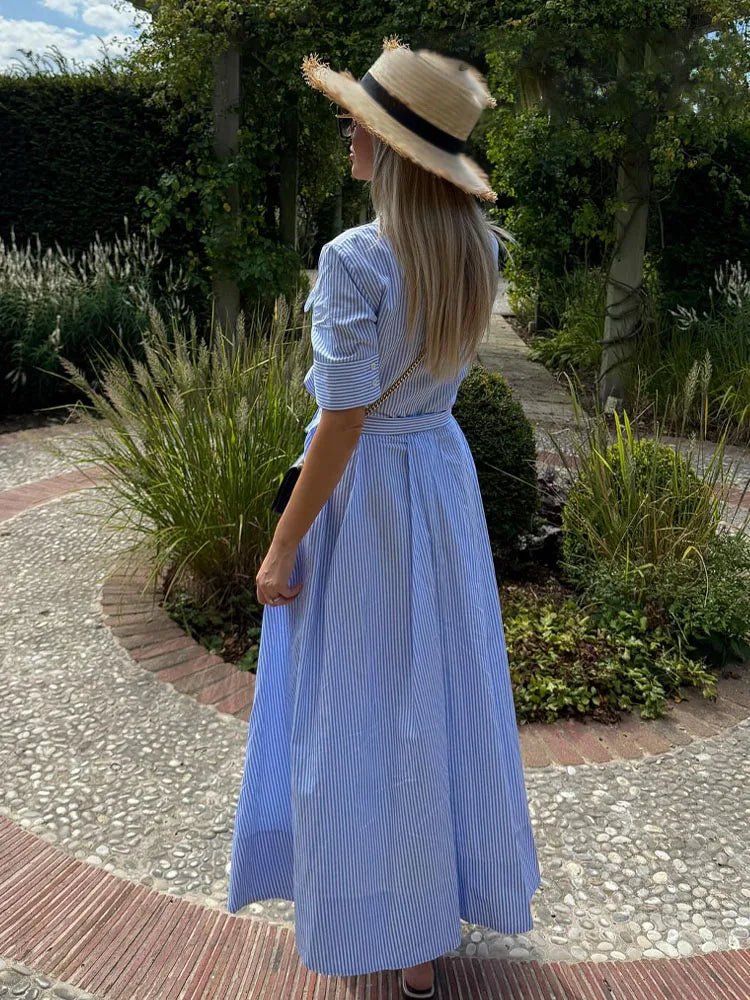 Karen Bow Tie-Waist Shirt Dress