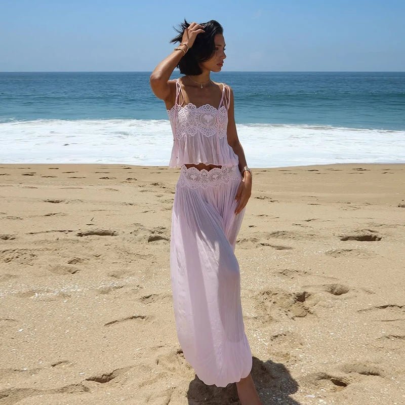 Iris Floral Lace Two-Piece Set