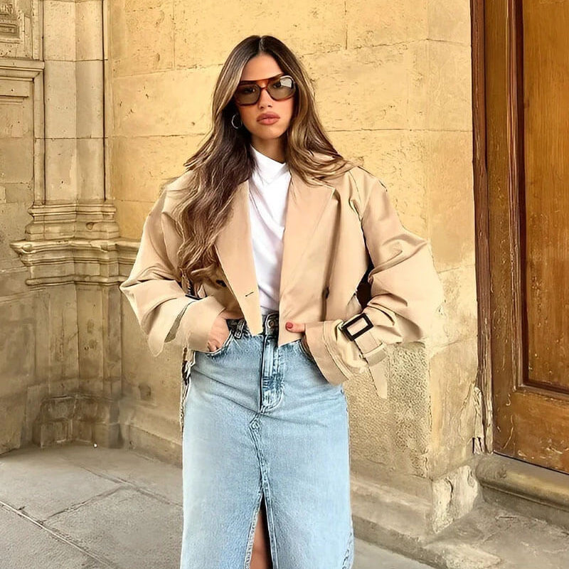 ZEYA - Aimee Cropped Trenchcoat