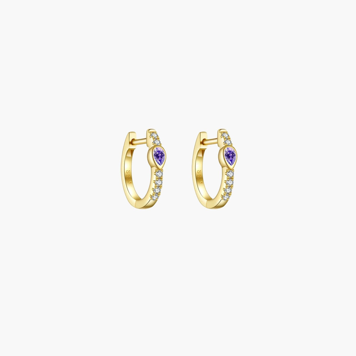 ZEYA - Amber Hoop Earrings