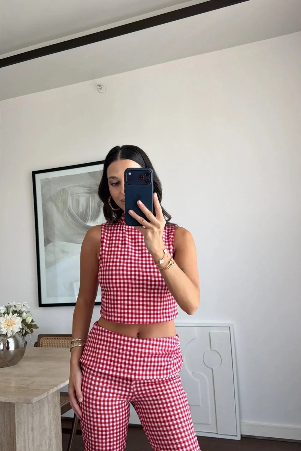 ZEYA - Amelie Plaid Crop Top Co-Ord Set