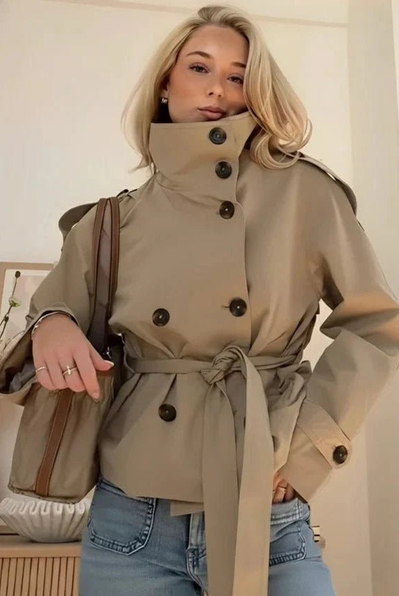 ZEYA - Anna Belted Short Trench Coat