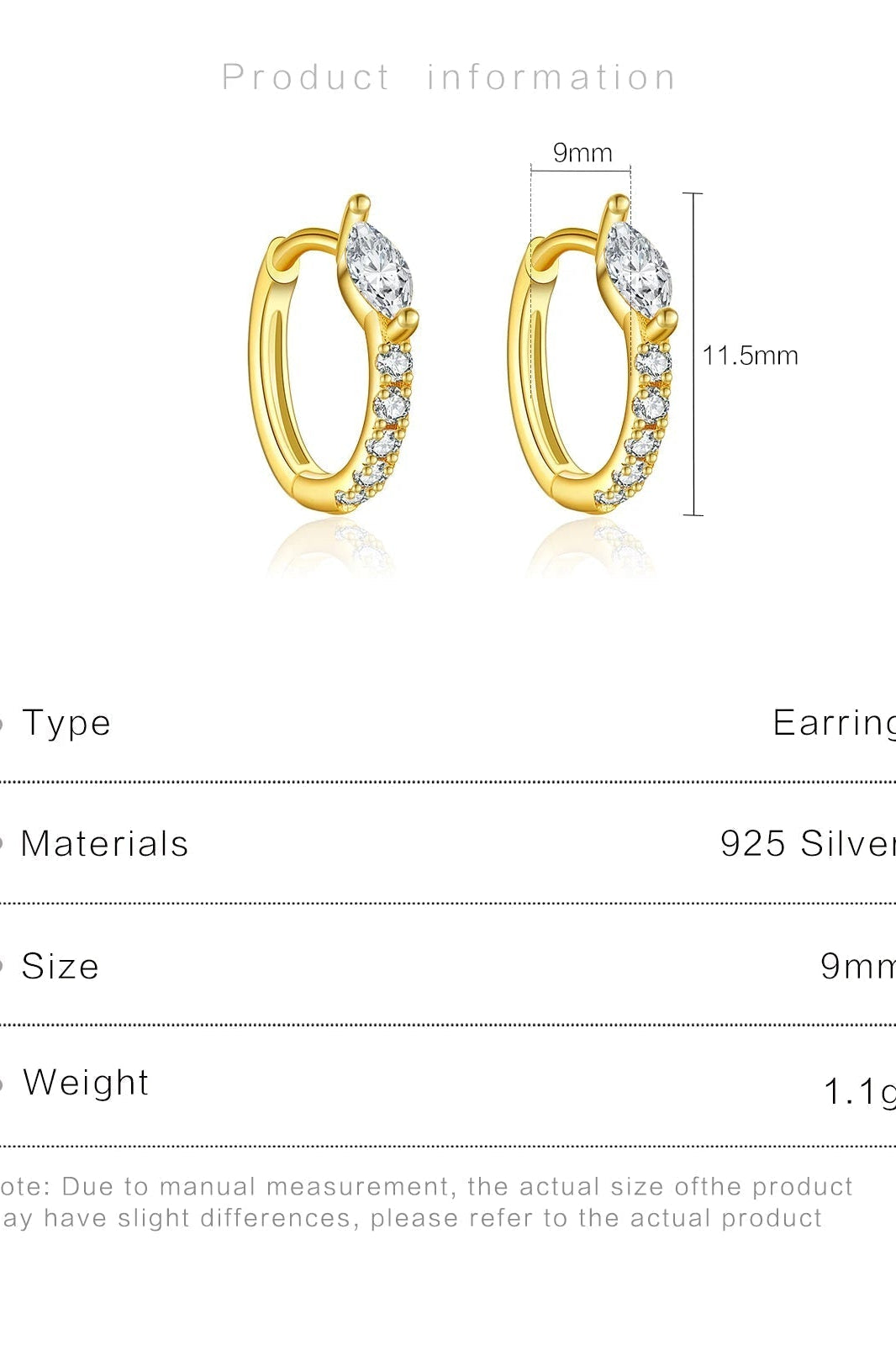 ZEYA - Aubrey Hoop Huggie Earrings