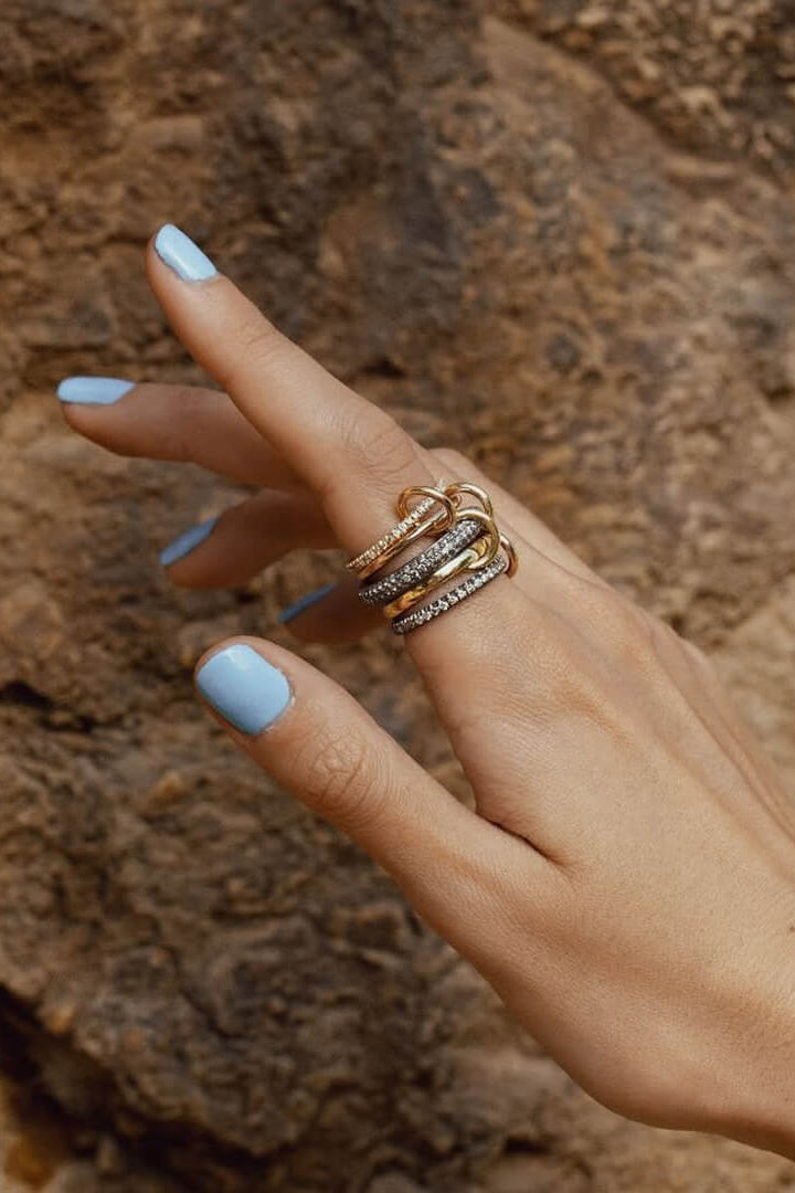 ZEYA - Aurélie Radiant Zirconia Five - Stacked Ring