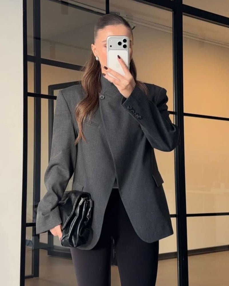 ZEYA - Bessie Vintage Asymmetric Blazer