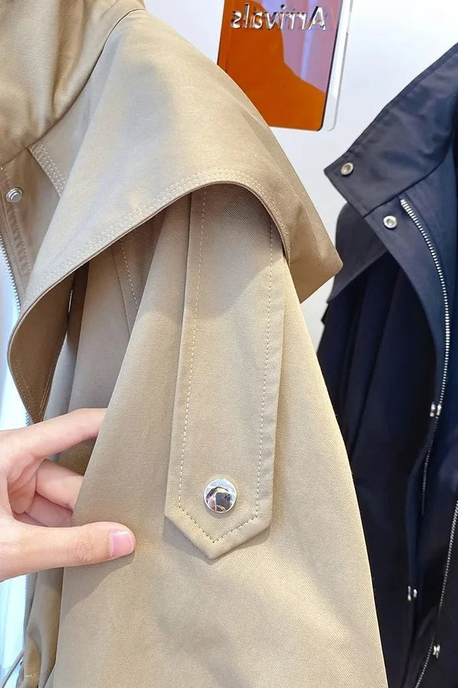 ZEYA - Brittany Hooded Short Trench Coat