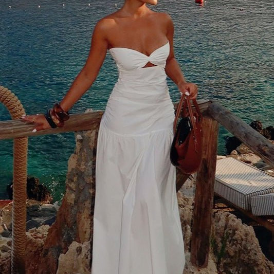 ZEYA - Camia Cut - Out Strapless Maxi Dress