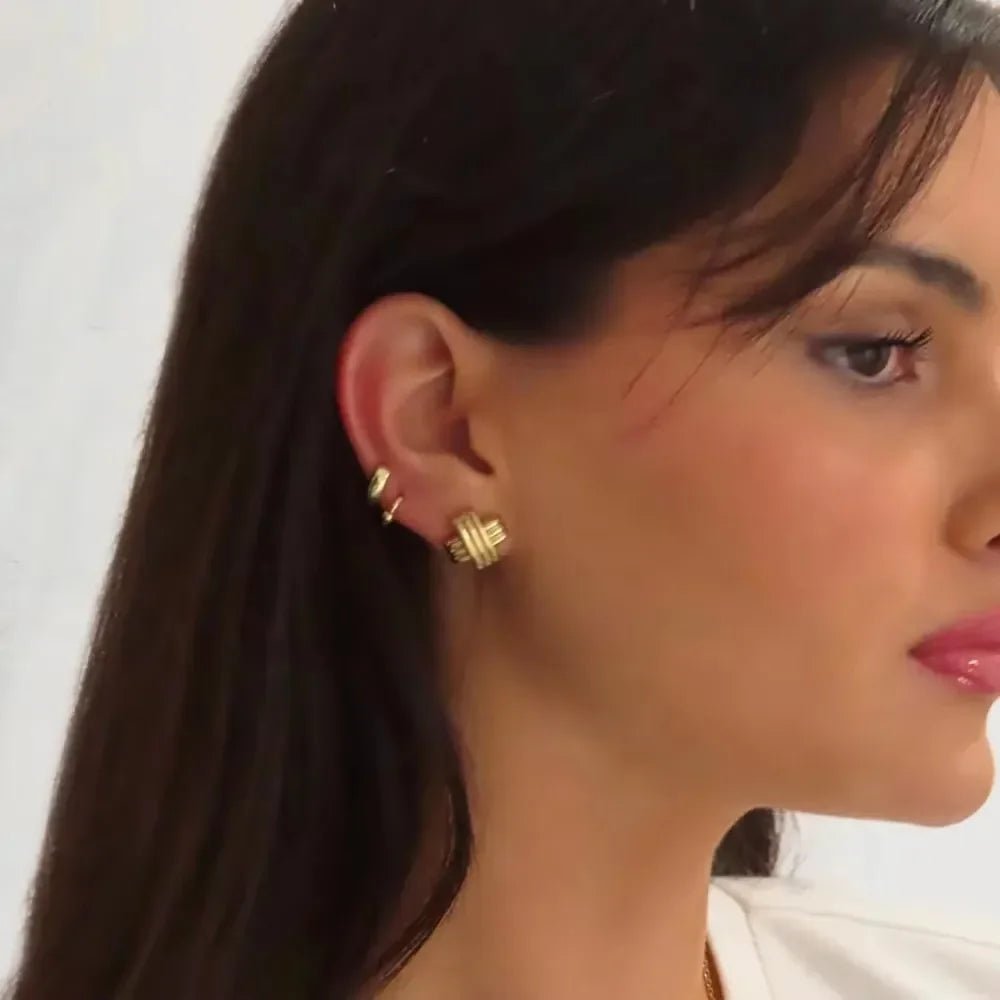 ZEYA - Celia Cross Stud Earrings