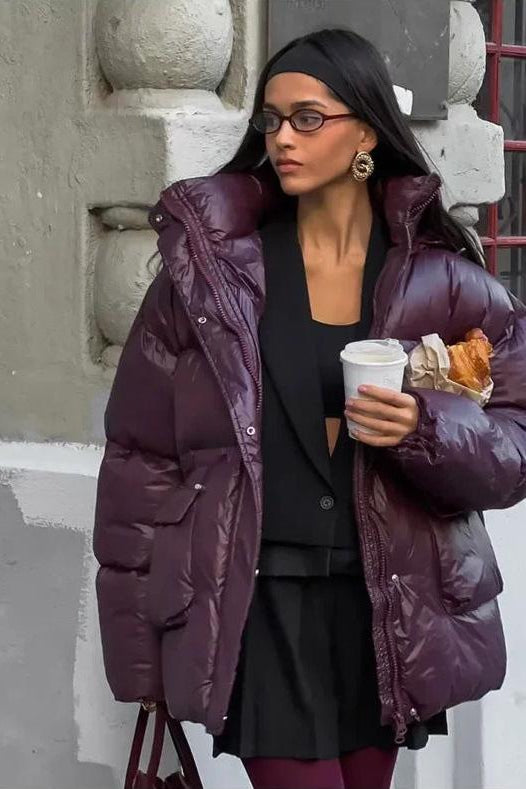 ZEYA - Charlotte Glossy Puffer Jacket