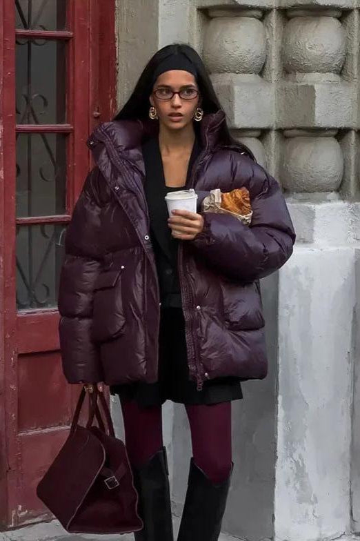 ZEYA - Charlotte Glossy Puffer Jacket