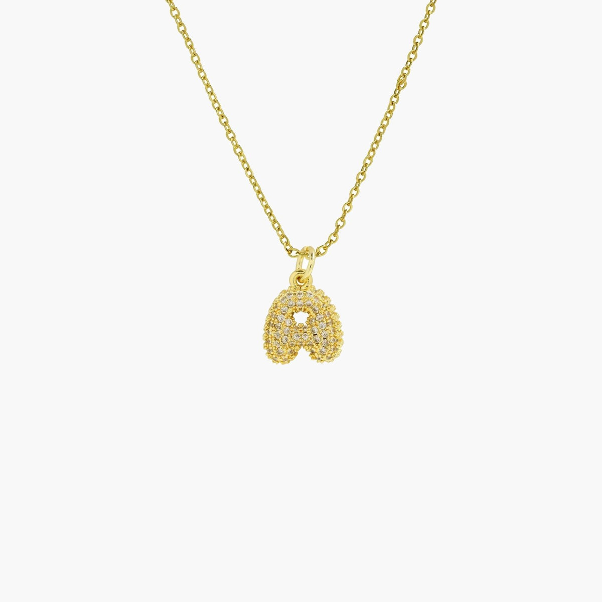 ZEYA - Claire Small Bubble Initial Necklace