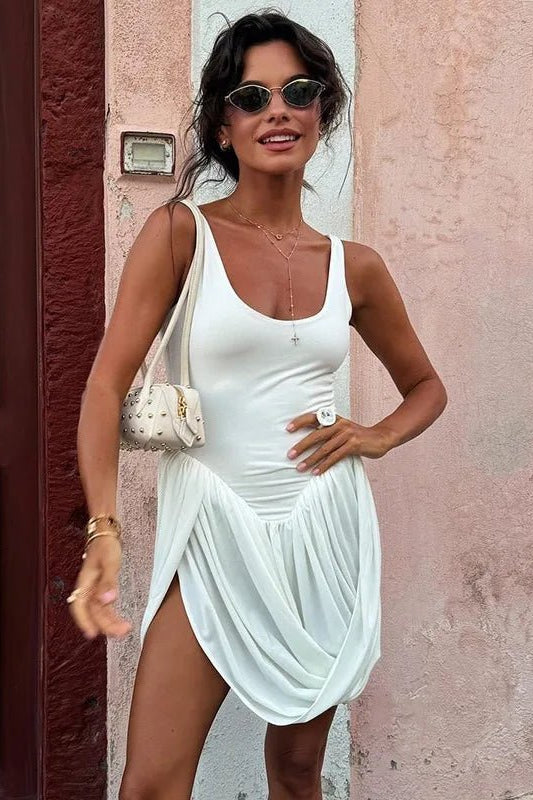 ZEYA - Enora Sleeveless Draped Mini Dress
