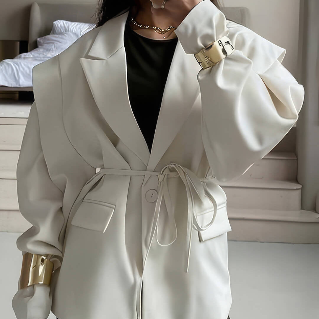 ZEYA - Filippa Wide Sleeve Belted Blazer