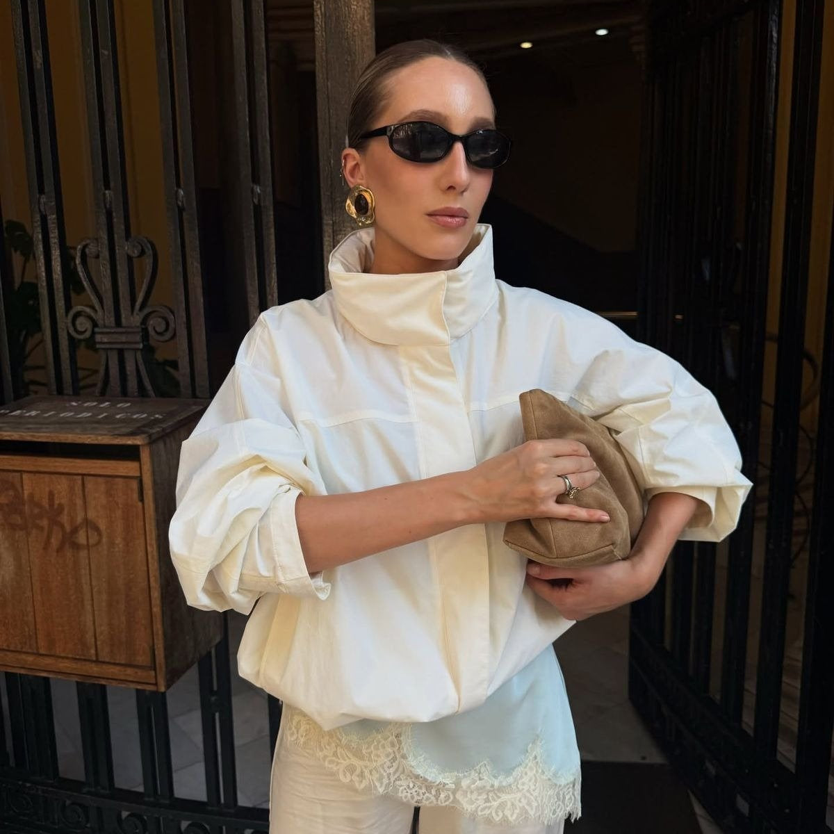 ZEYA - Fiona Funnel Neck Windbreaker Jacket