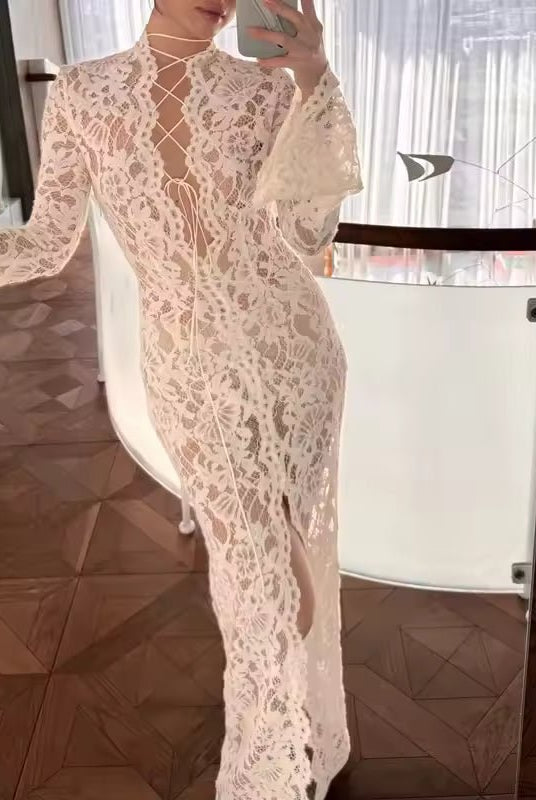 ZEYA - Florencia French Lace Tie Dress