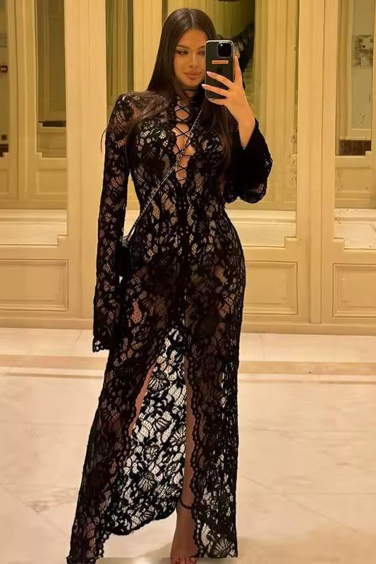 ZEYA - Florencia French Lace Tie Dress
