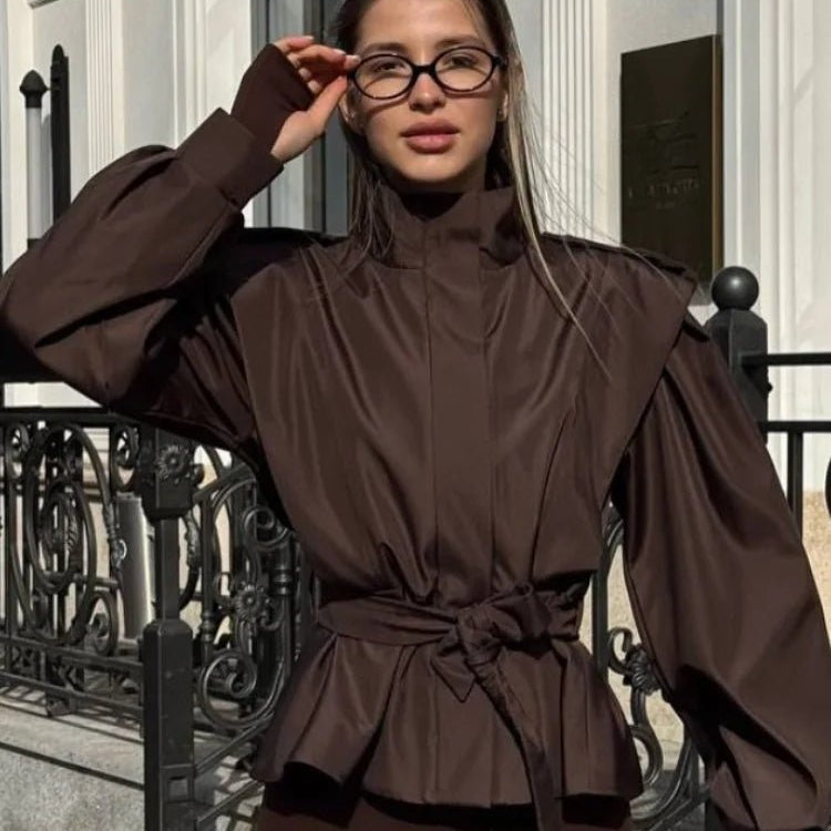 ZEYA - Francine Cropped Trench Coat