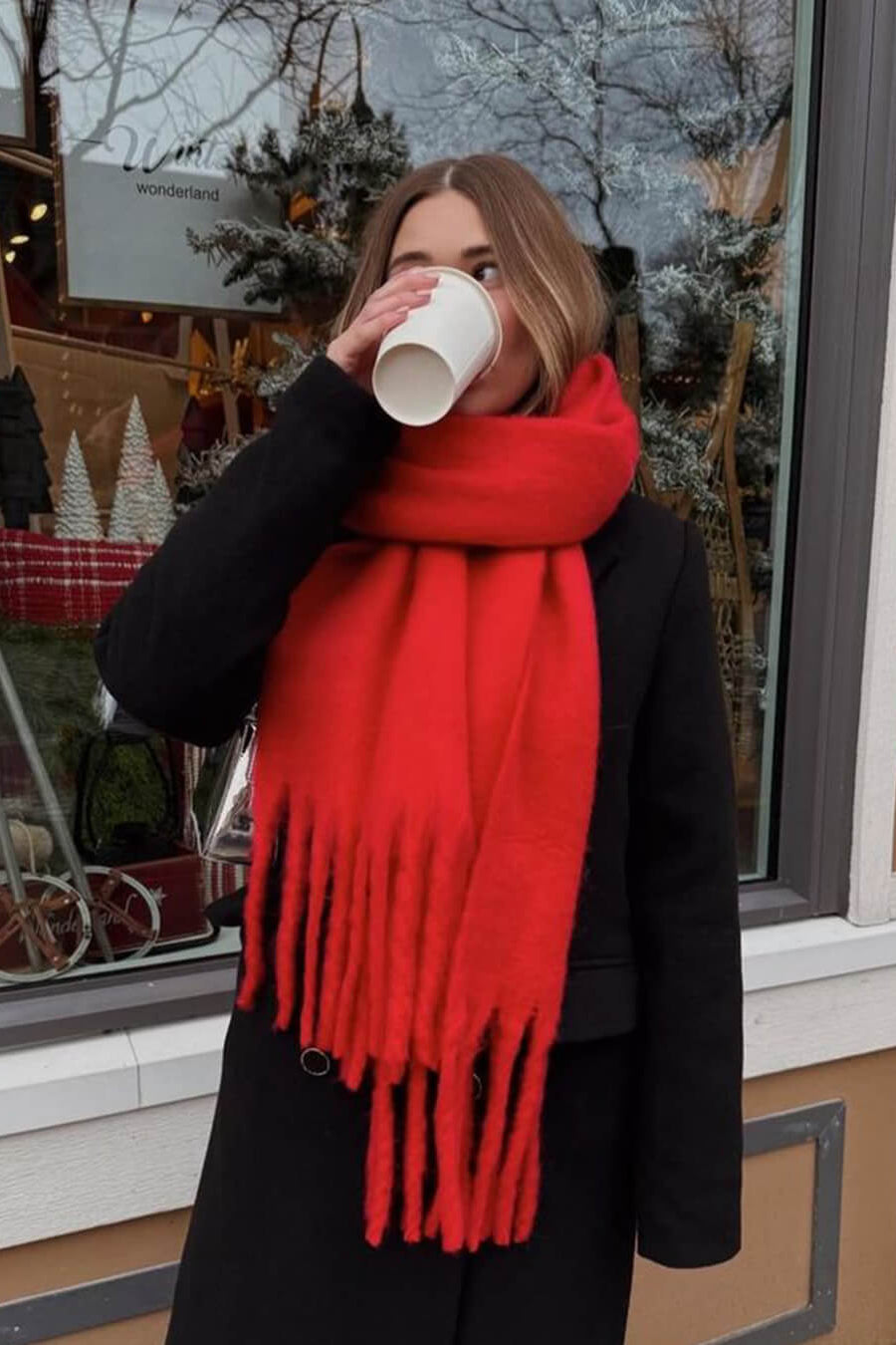 ZEYA - Gabriella Tasseled Winter Scarf