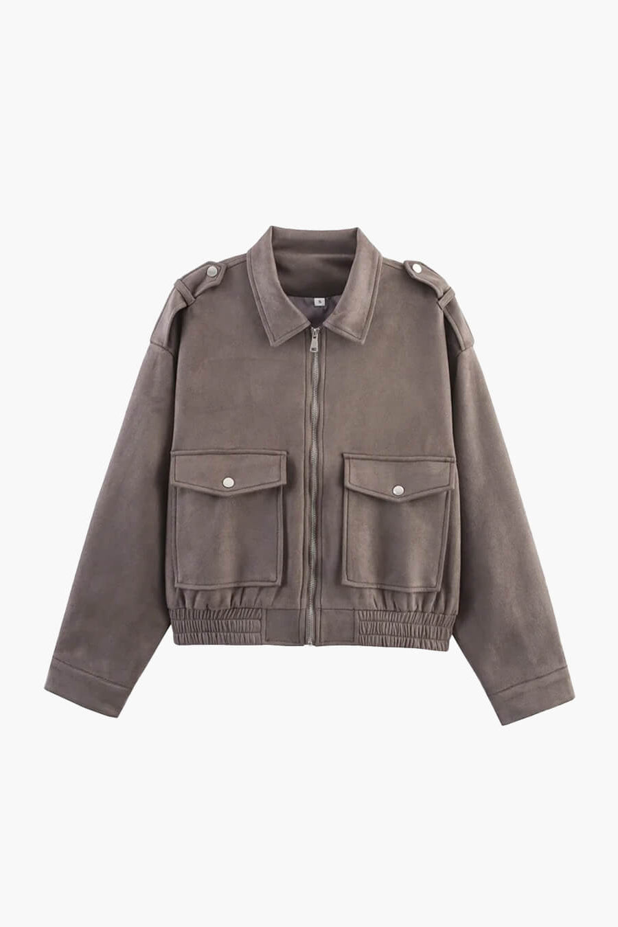 ZEYA - Ginny Suede Pilot Bomber Jacket