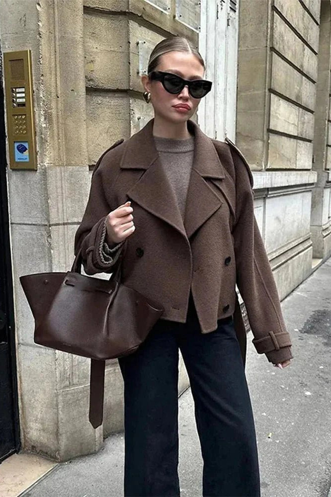 ZEYA - Hannah Lace Up Trench Coat
