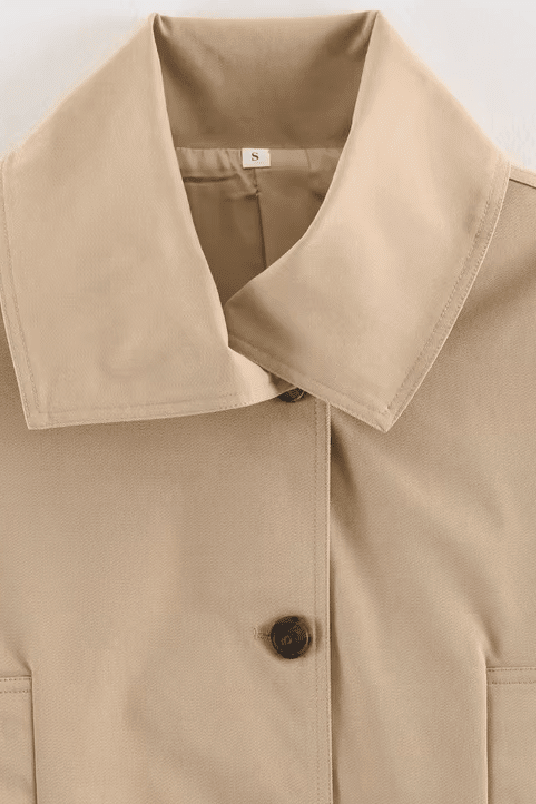 ZEYA - Helena Asymmetric Belted Trench Coat