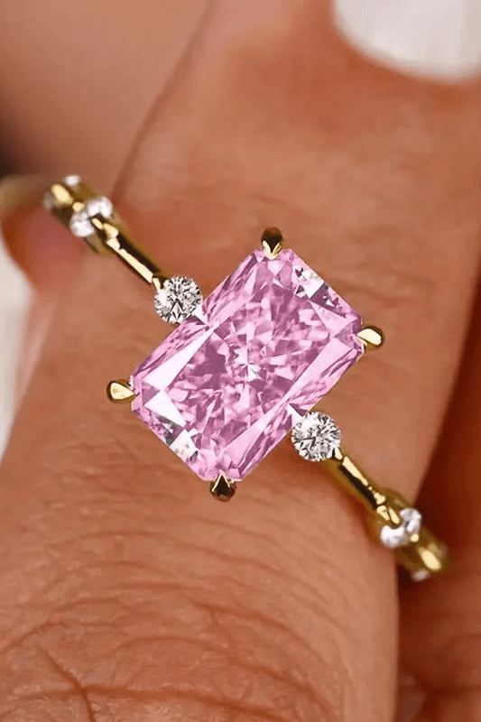 ZEYA - Jasmine Square Zirconia Ring