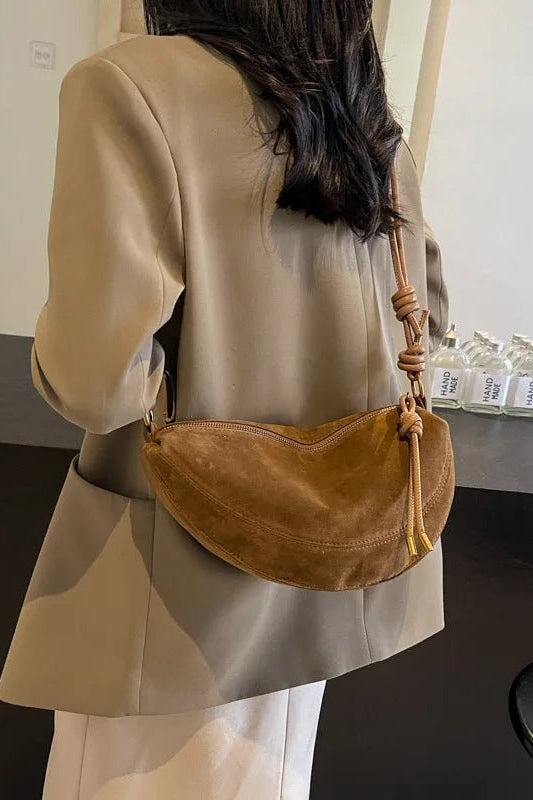 ZEYA - Josette Suede Shoulder Bag