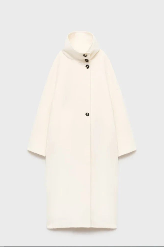 ZEYA - Julia Stand Collar Long Coat