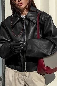 ZEYA - Katie Matte Moto Faux Leather Jacket