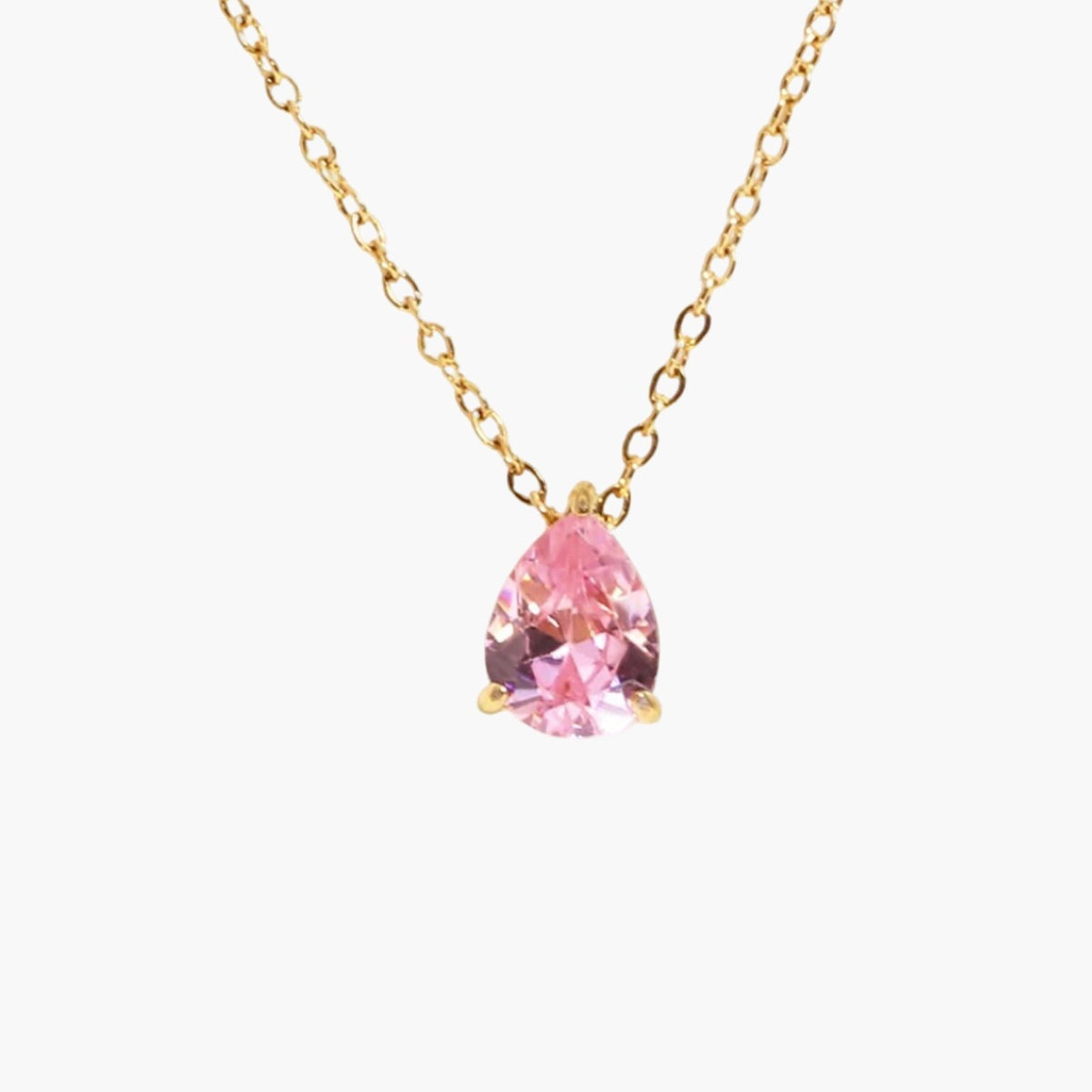 ZEYA - Lilith Necklace - Teardrop Pendant with Birthstone Zirconia Stones for Women