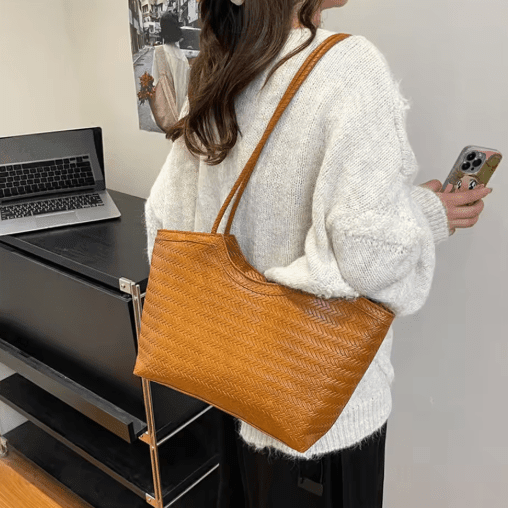 ZEYA - Lisa Textured Weave Handbag