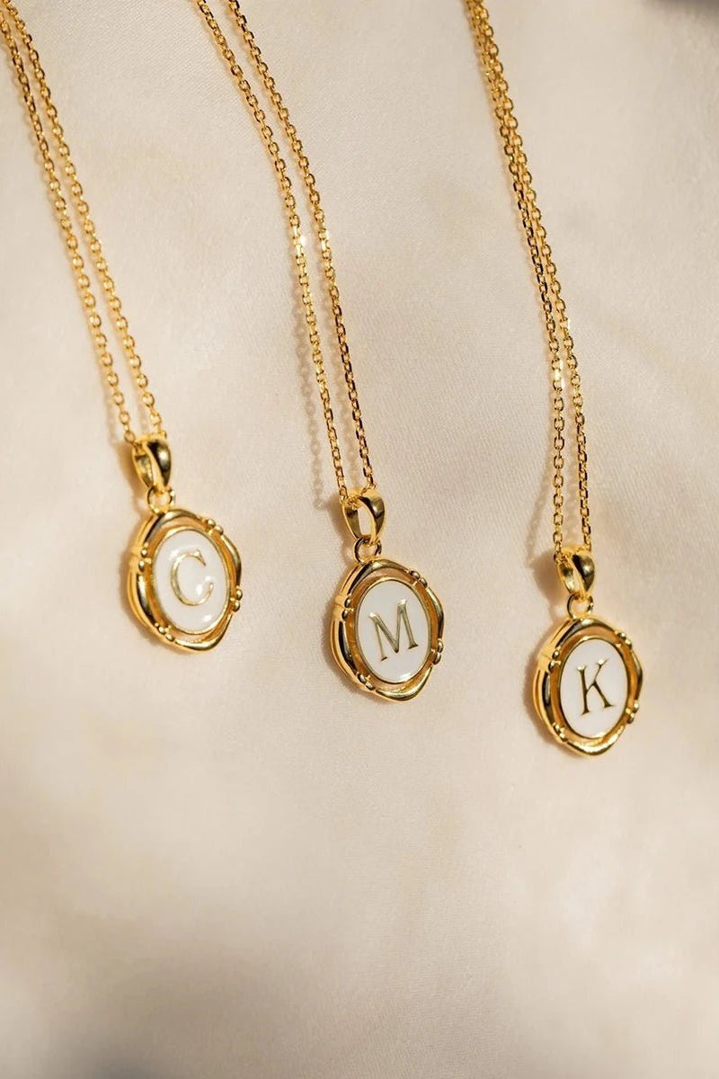 ZEYA - Liza Initial Pendant Necklace