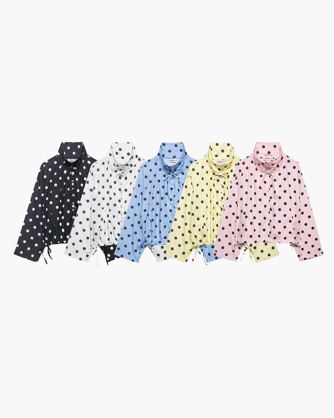 ZEYA - Margot Polka Dot High Collar Jacket