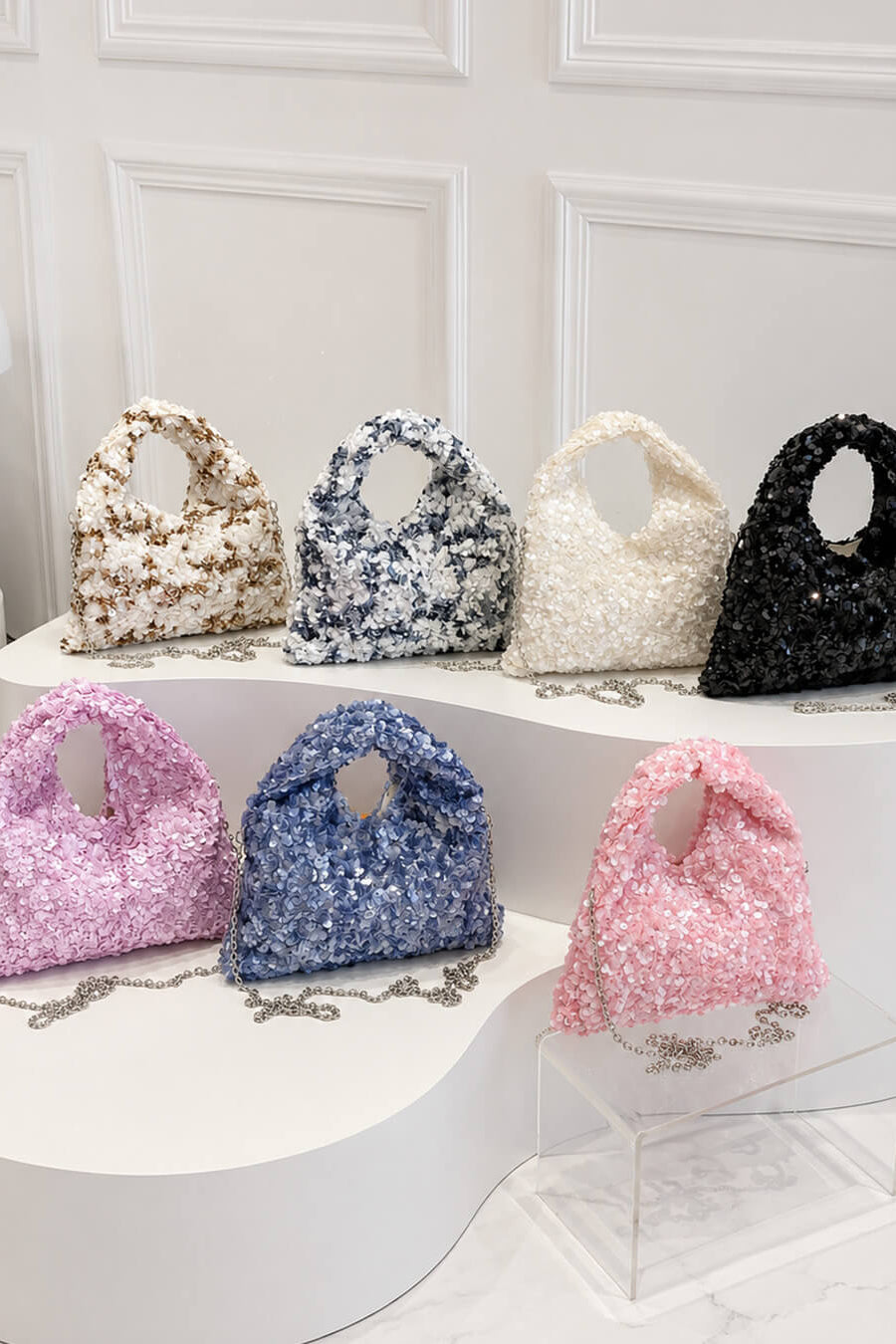 ZEYA - Margot Sequin Evening Shoulder Bag