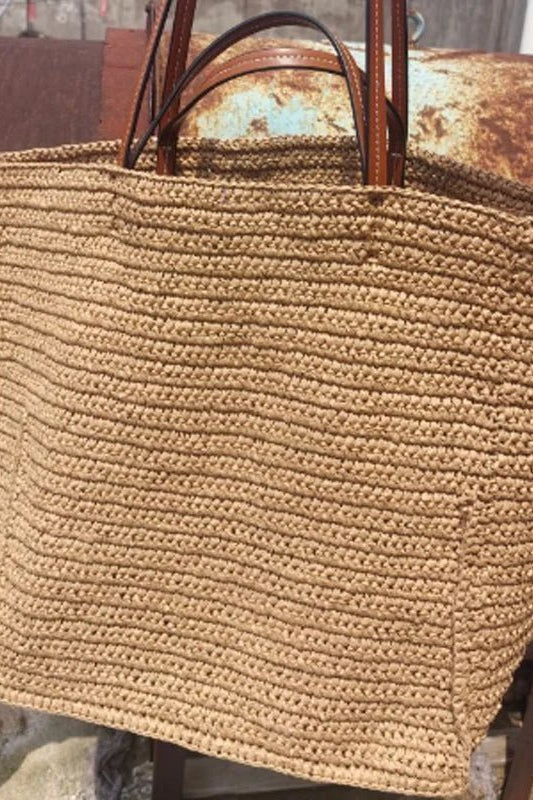 ZEYA - Margot Woven Straw Tote