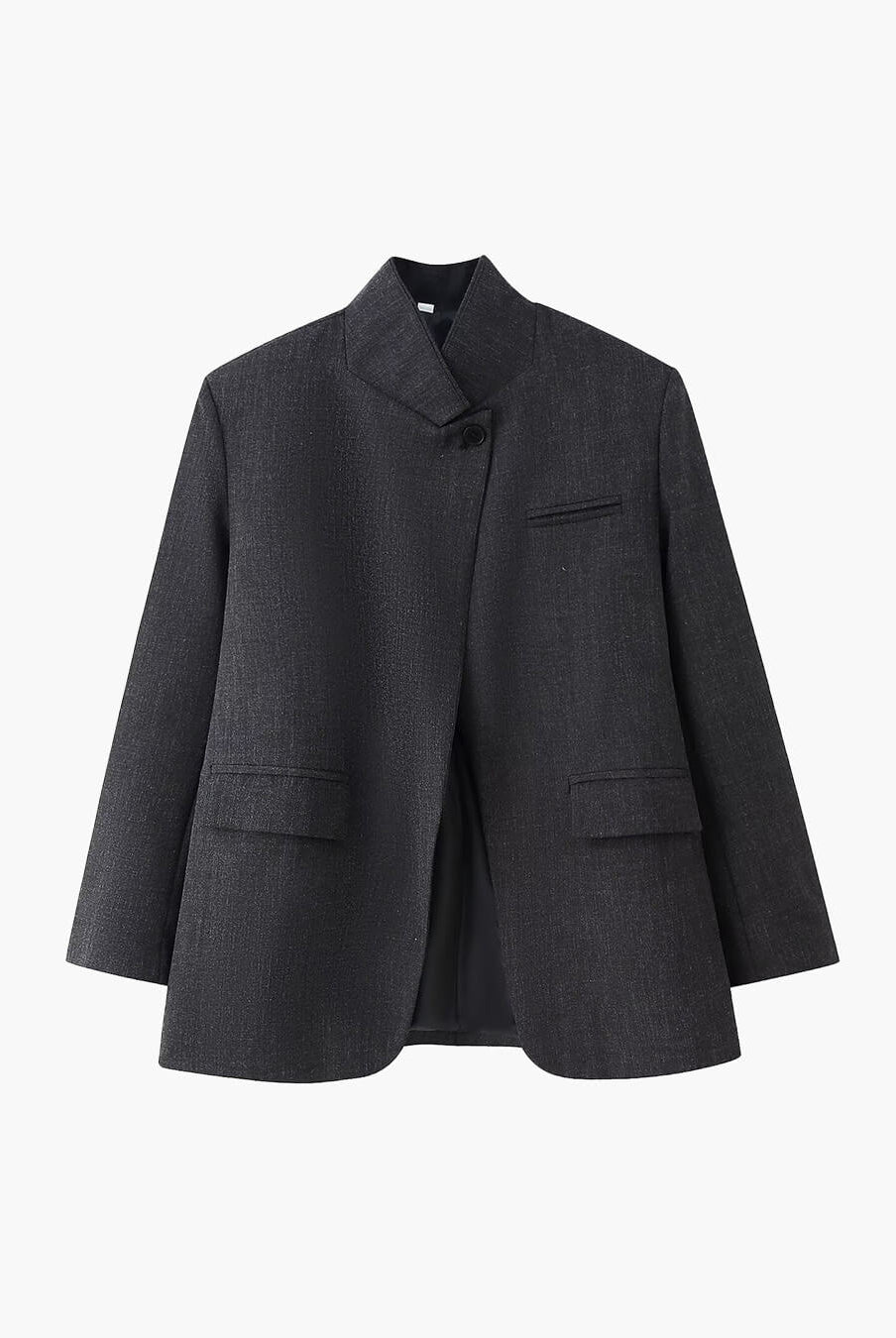 ZEYA - Melanie Plaid Stand Collar Blazer