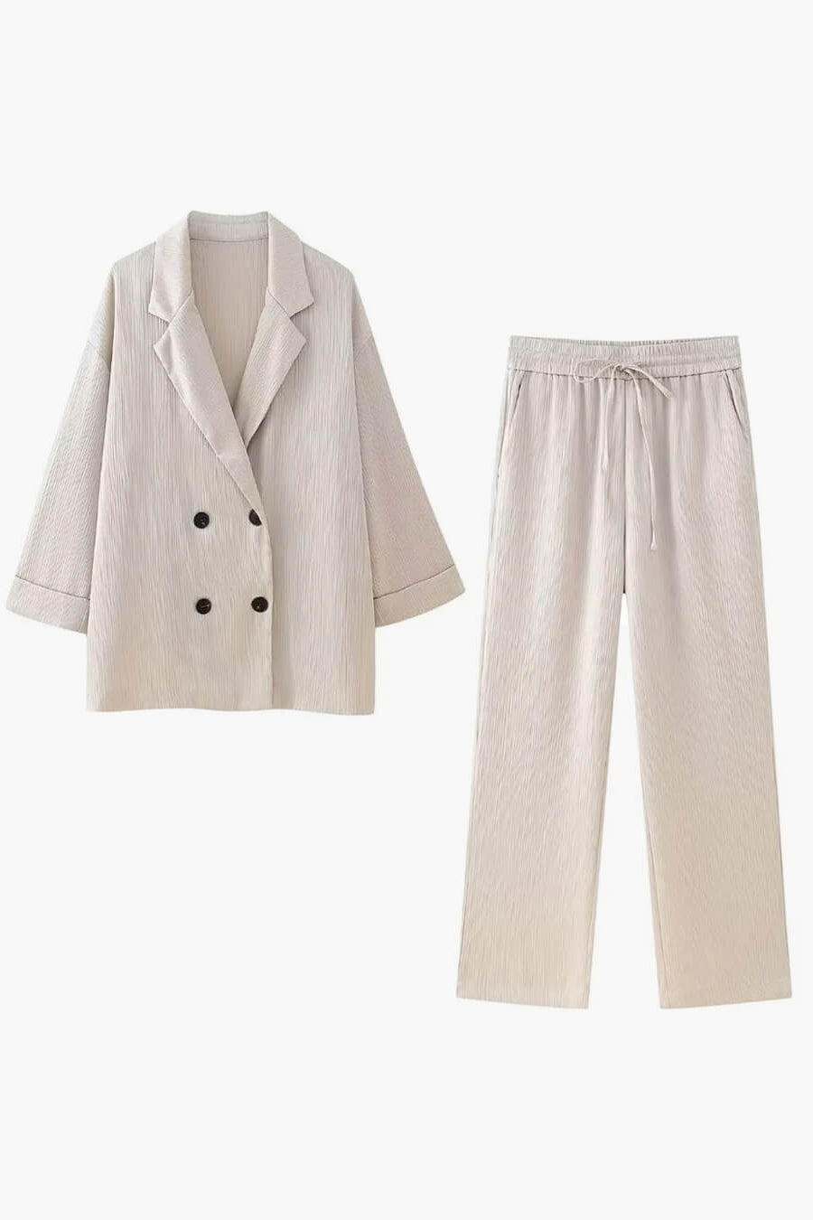 ZEYA - Monica Satin Set with Jacket & Pants