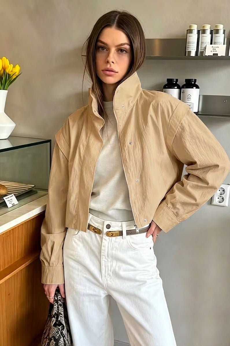 ZEYA - Natalie Cropped Windbreaker Jacket