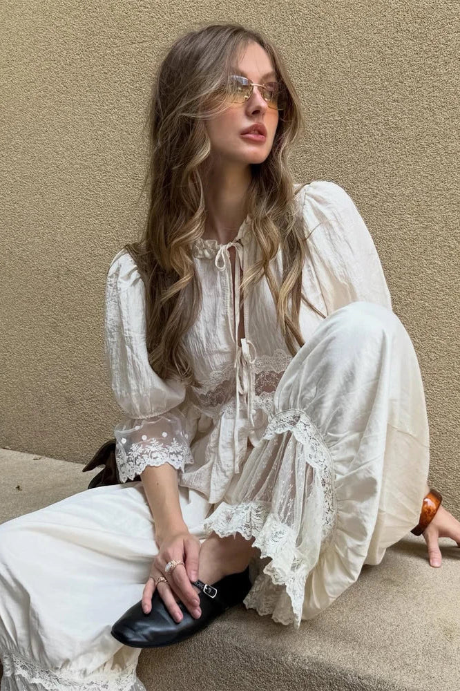 ZEYA - Natasha Lace Lantern Suit