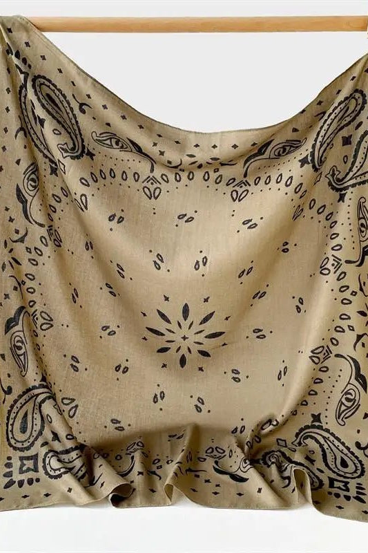 ZEYA - Portia Paisley Square Scarf