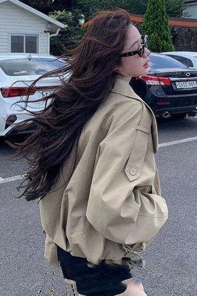 ZEYA - Rachel Utility Cropped Trench Coat