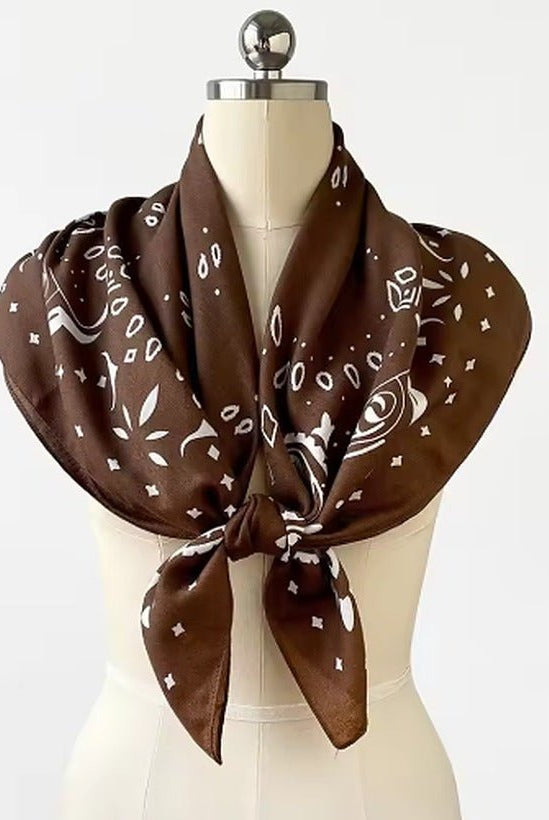ZEYA - Reese Paisley Knitted Bandana Scarf