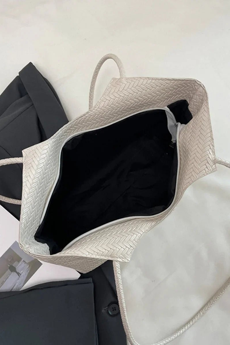 ZEYA - Romy Textured Weave Handbag