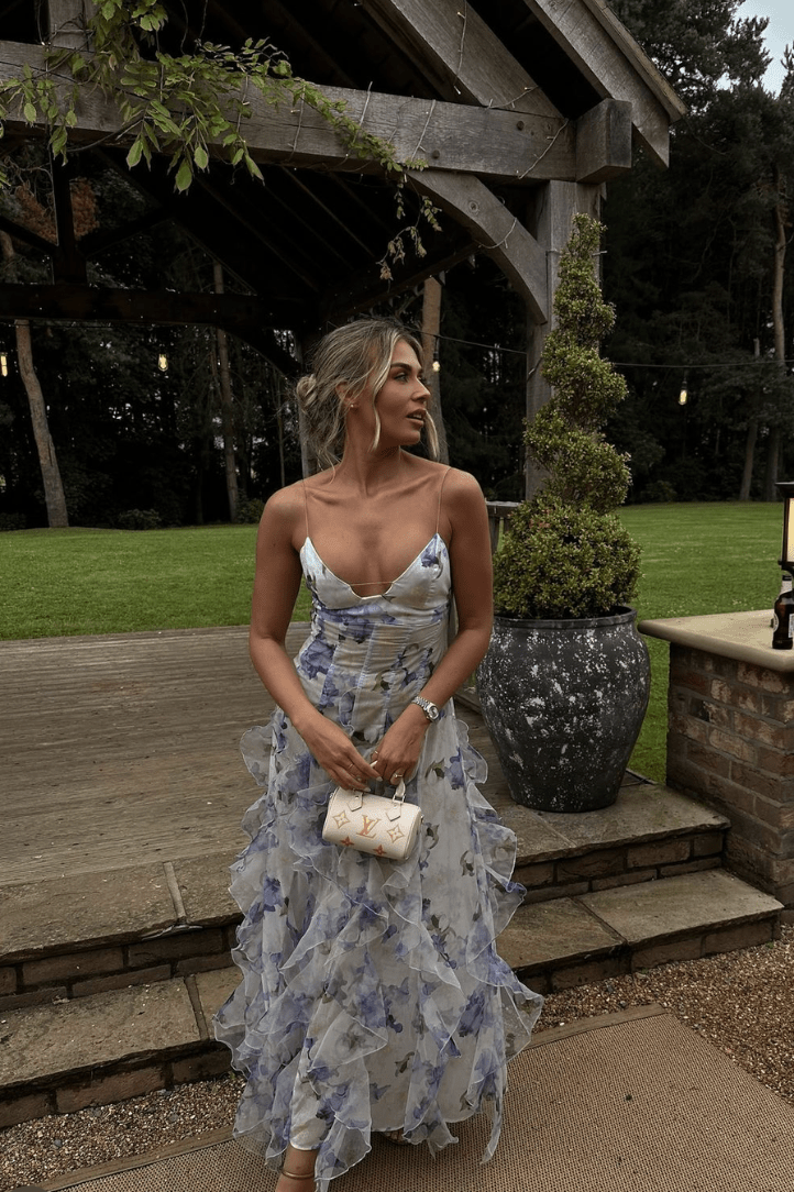 ZEYA - Ruffa Ruffled Floral Maxi Dress