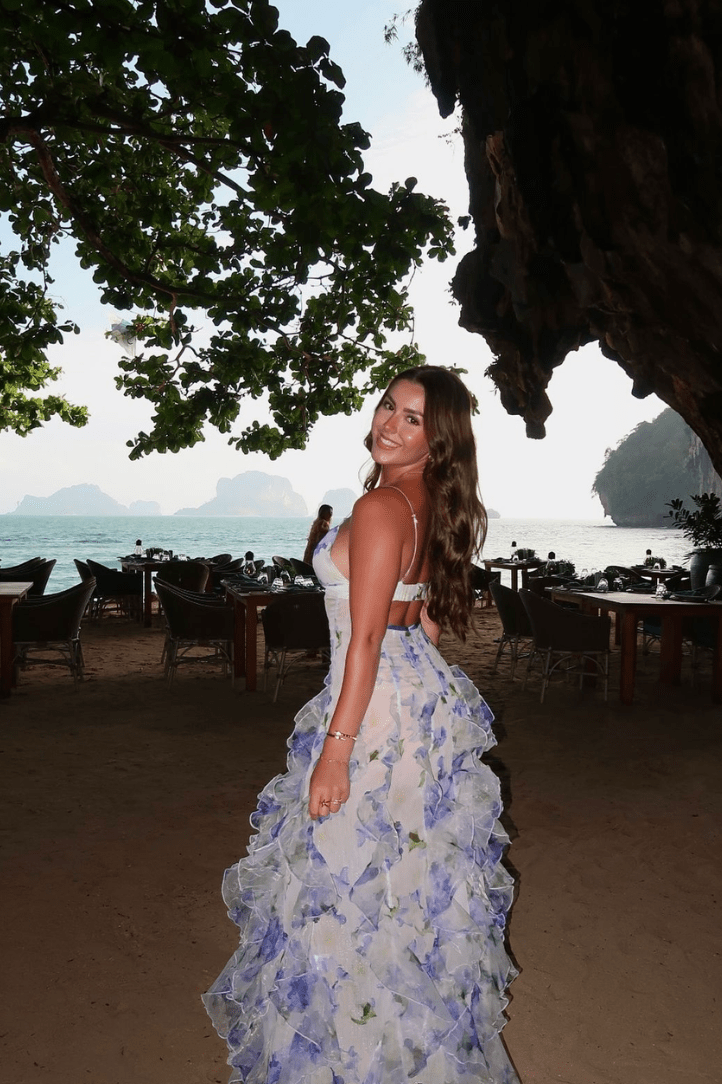 ZEYA - Ruffa Ruffled Floral Maxi Dress