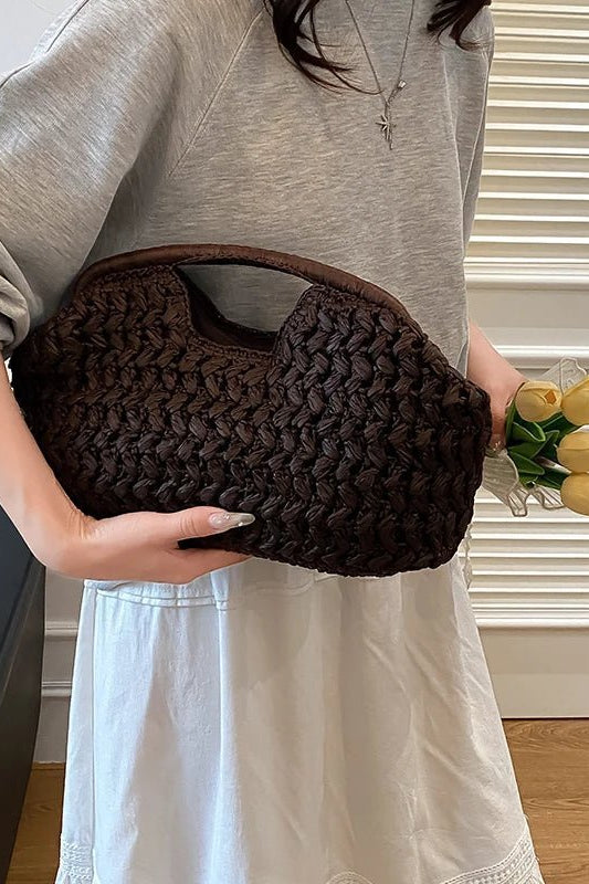 ZEYA - Sabrina Woven Rattan Tote
