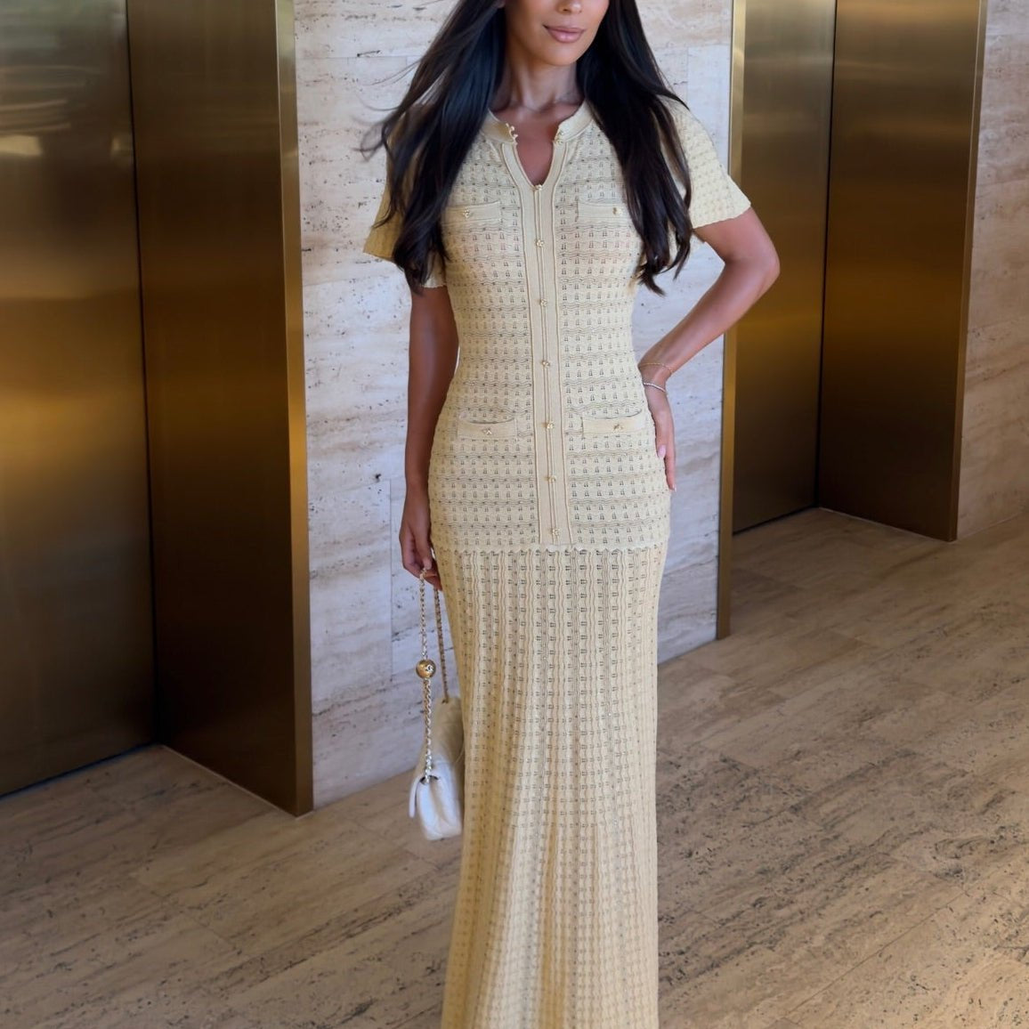 ZEYA - Sadie Sequin Knit Maxi Dress