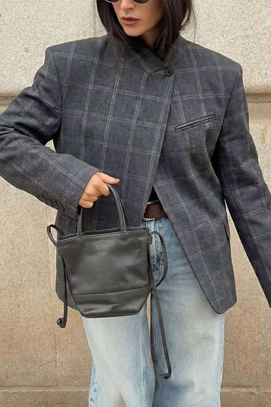 ZEYA - Selene Plaid Blazer Jacket