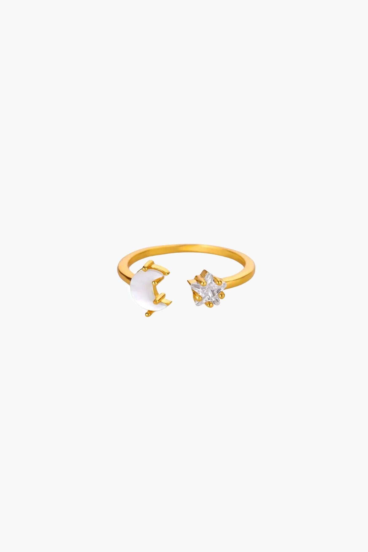ZEYA - Sofia Moon and Star Ring